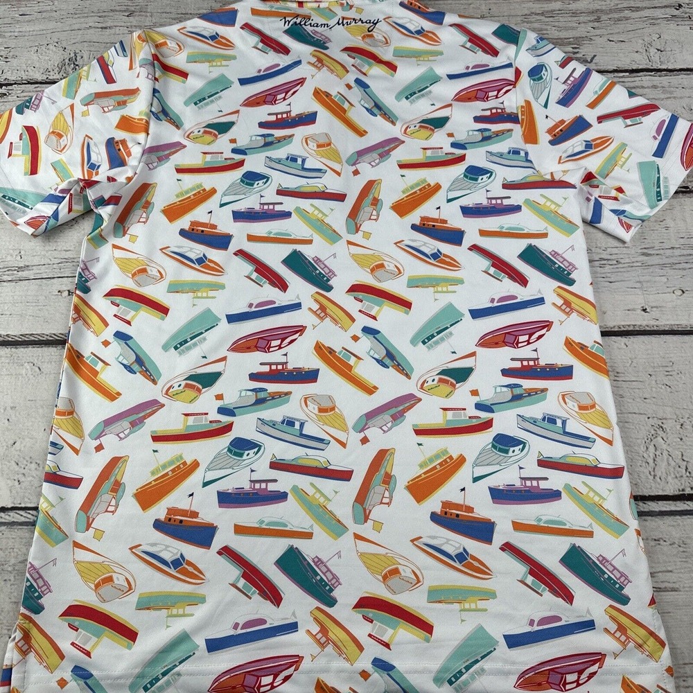 William Murray Boat Jam Performance Polo Short Sleeve Size Small -‎ NWT MSRP $88 - Picture 8 of 8